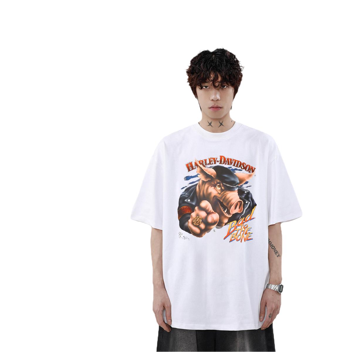 Cool Mens Tshirts Crew Neck Cotton Breathable Street wear Hip Hop Men T Shirts Oversized Classic Wear