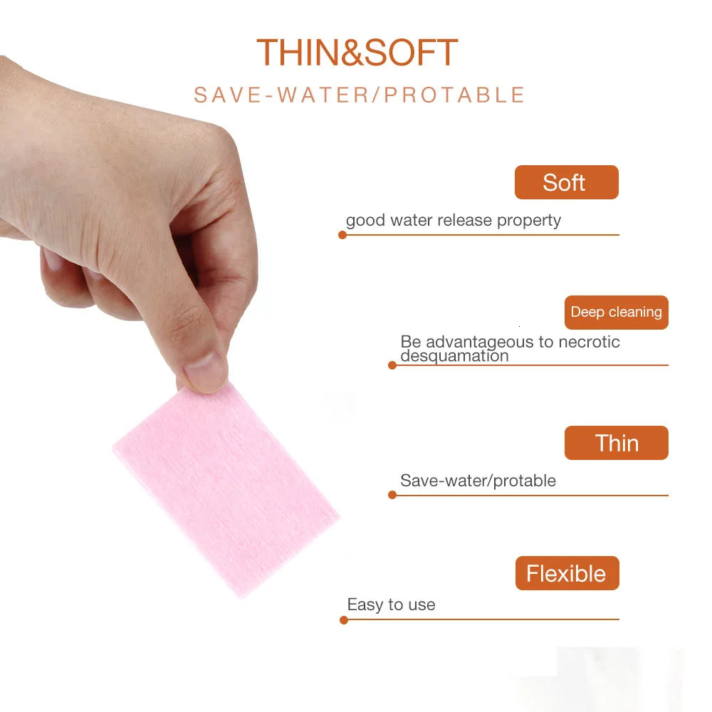Non woven fabrics napkins cotton wipes fiber free handles artistic cleaning handles foot gel tools cellulose wipes 240705