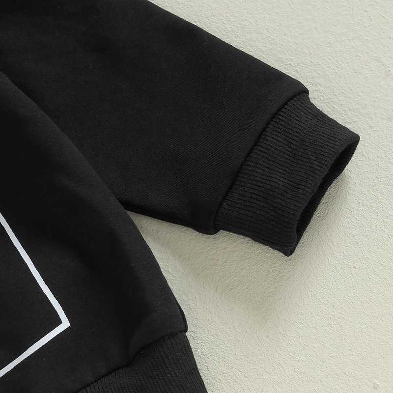 Clothing Sets Baby Boys Autumn Pants Sets Long Sleeve Letter Print Pullover Sweatshirts and Sweatpants Toddler Clothes 2024 New R240708