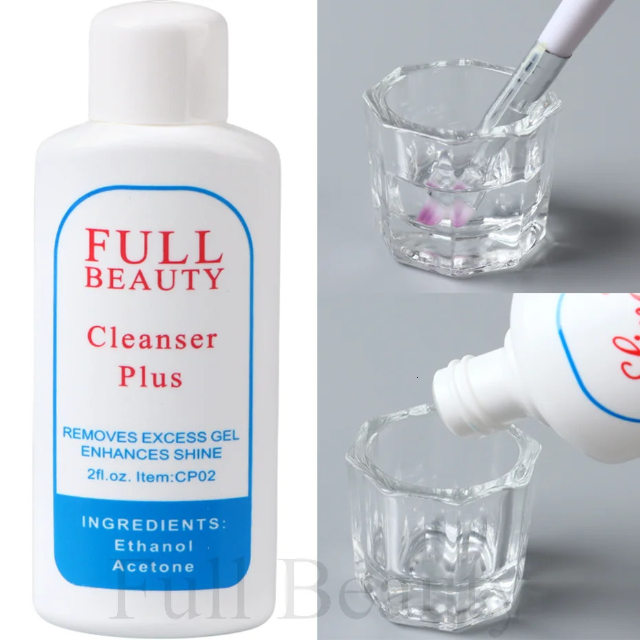 Nail cleaner extended glue false nail removal tool reduced liquid UV gel polishing super brush clean the adhesive layer of false nails 240705