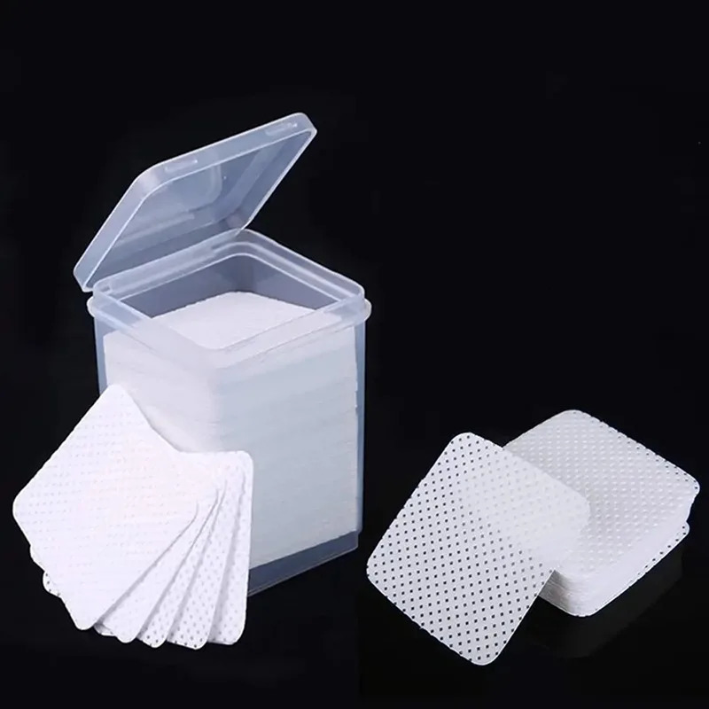 Wet tissue cotton eyelash r wet tissue glue bottle mouth anti foaming glue cleaning pad eyelash extension 240705