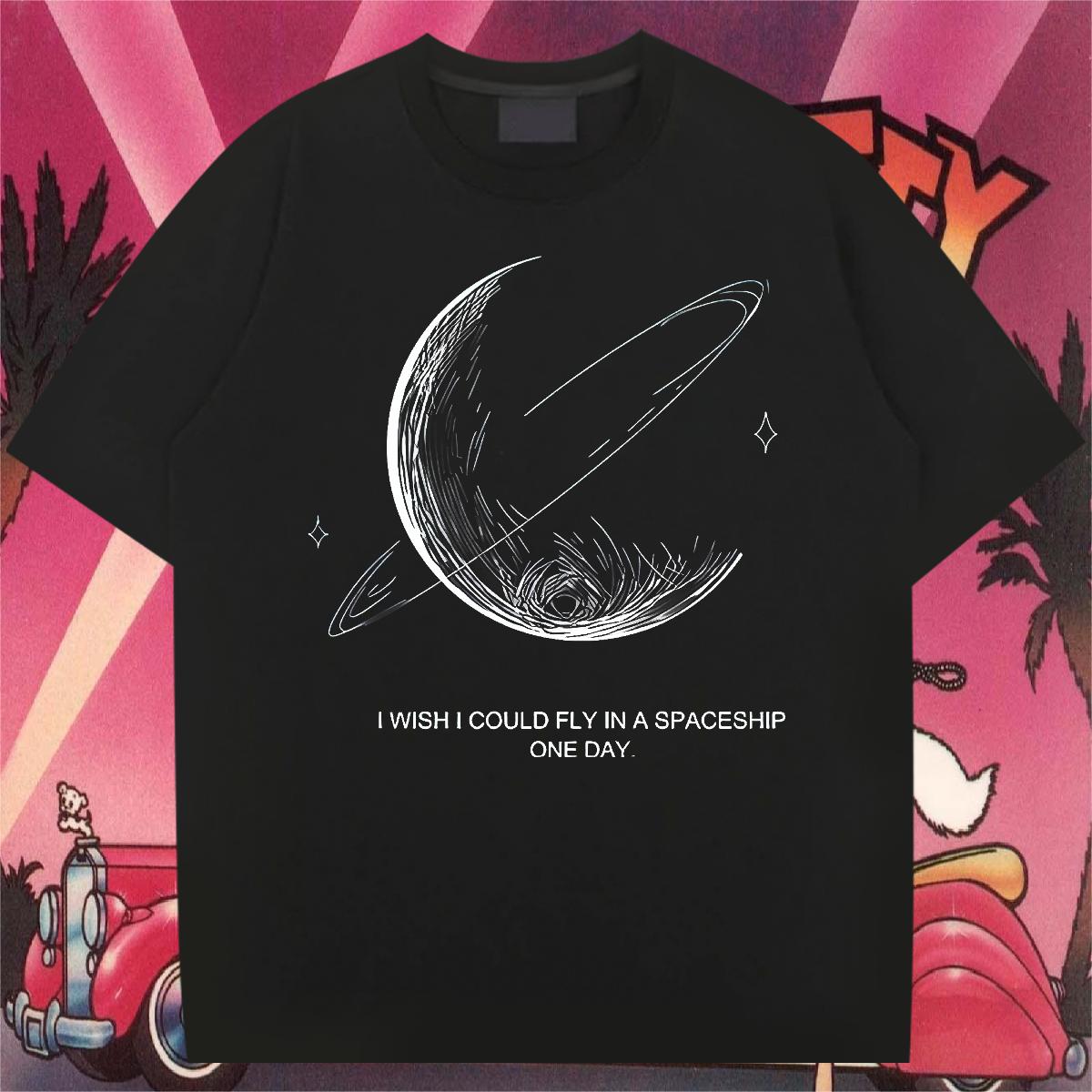 2024 DIY T Shirt For Man DIY Logo Tshirts High Street Hip Hop Breathable Crew Neck Classic Tee Shirt