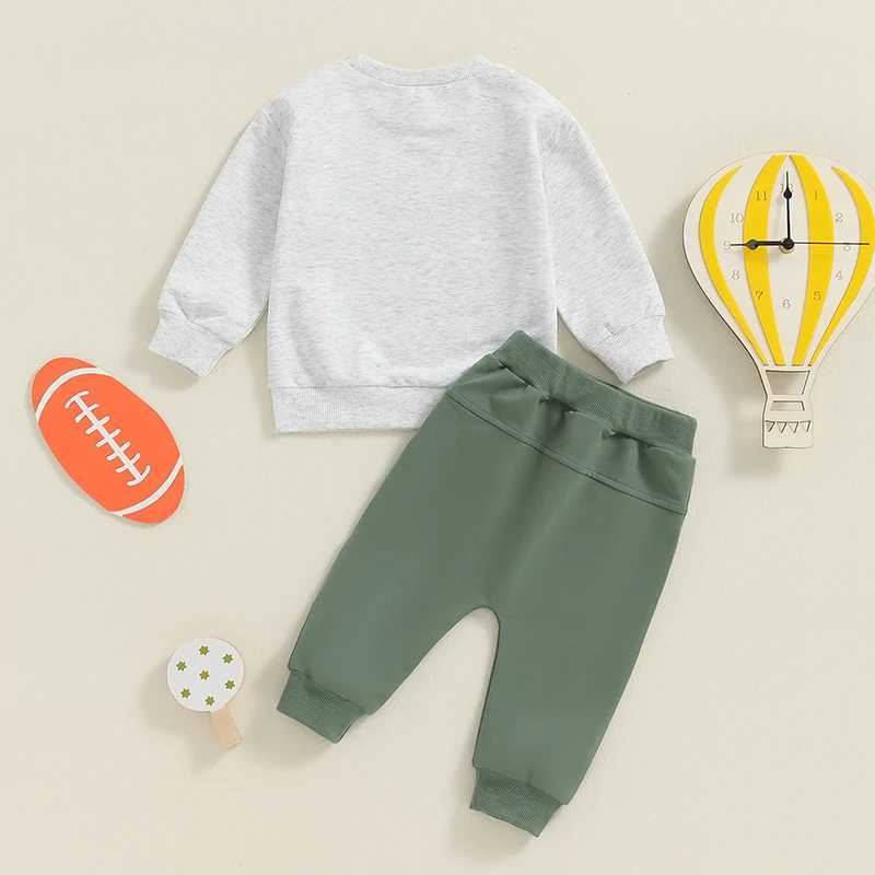 Clothing Sets Baby Boy Spring Fall 2 Piece Sets Car Letter Print Long Sleeve Pullover Sweatshirts Pants Outfits Toddler Clothes Tracksuits R240708