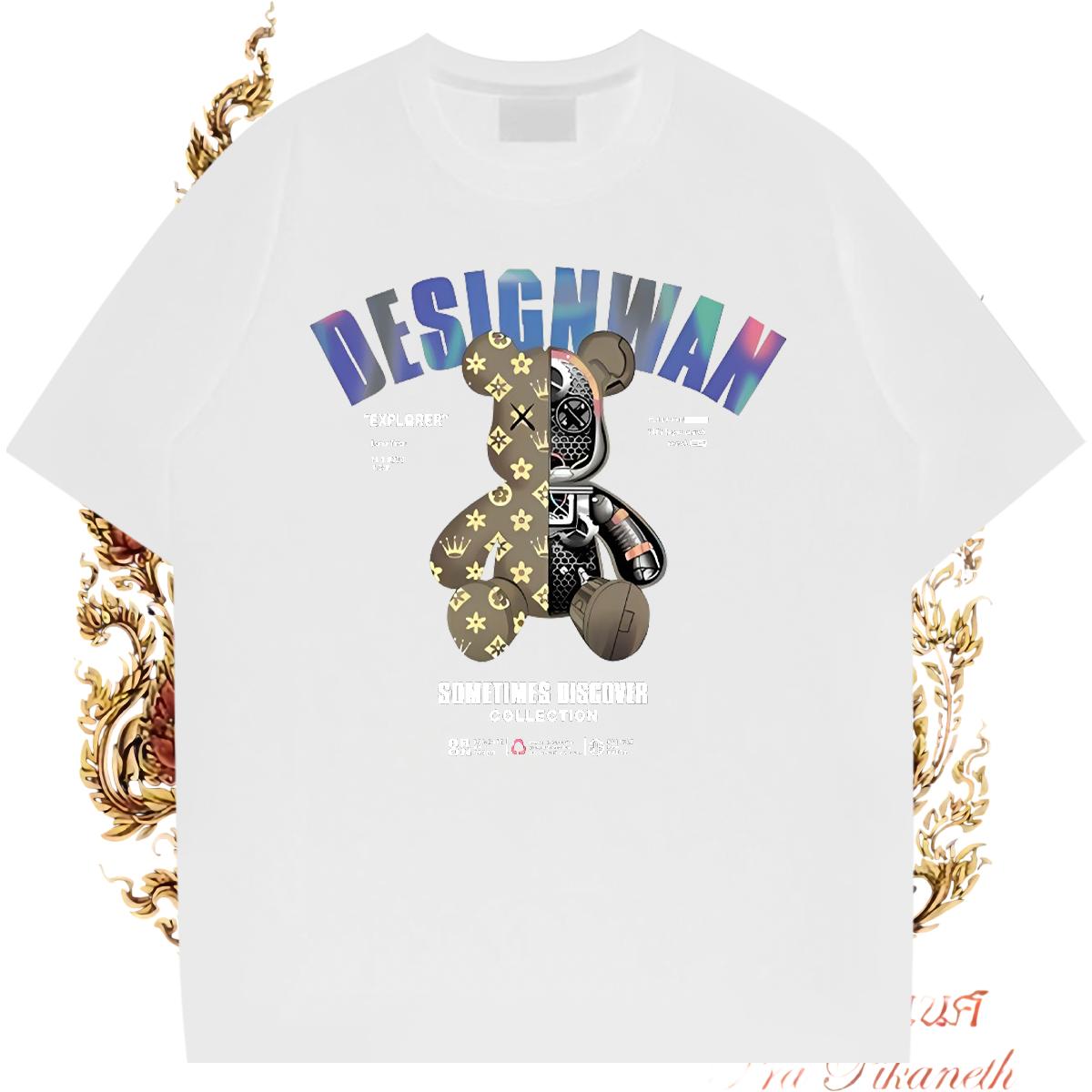 New Designer Mens T Shirts DIY Logo Couples T Shirts Street wear Hip Hop Breathable Crew Neck Loose Fit Polos