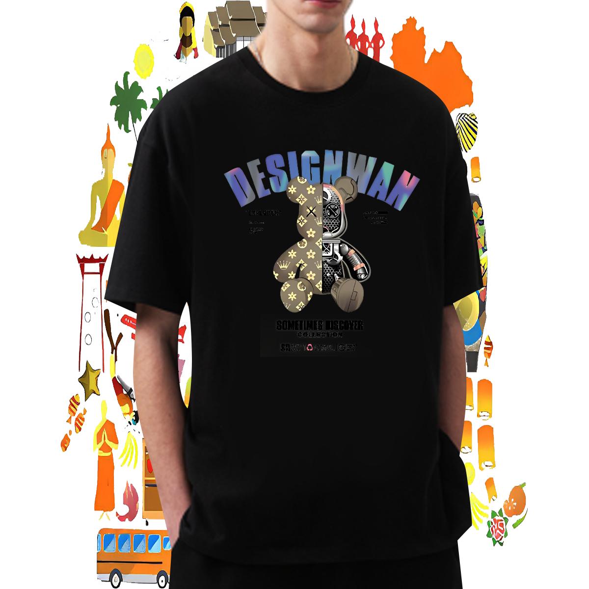 High Quality Men Tees Breathable Crew Neck Hip Hop T-Shirts Oversized S-3XL Fashion Casual Top Tees