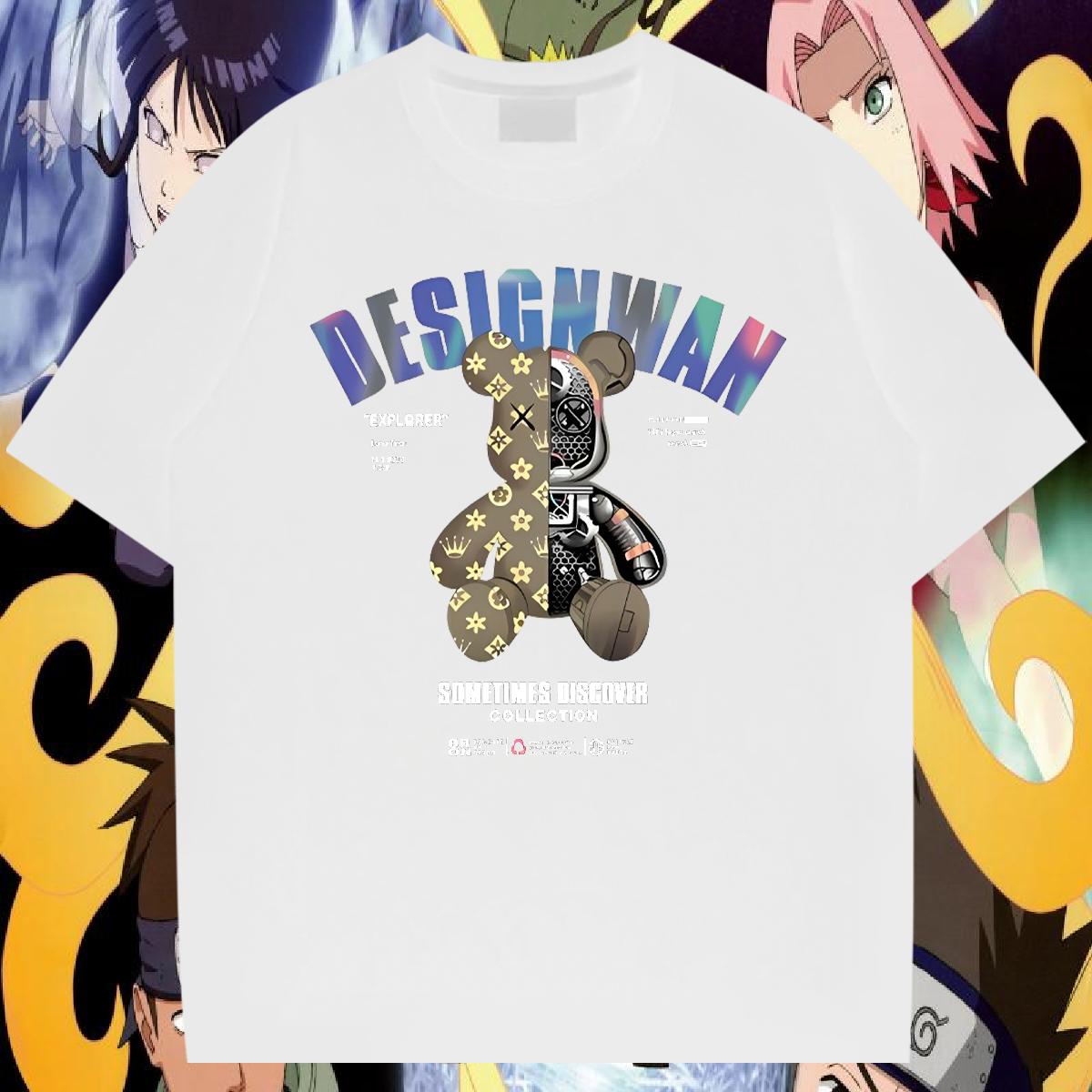 5A Mens Tshirts Short Sleeve Cotton O-Neck Hip Hop T shirt Oversized Custom Tees Shirts