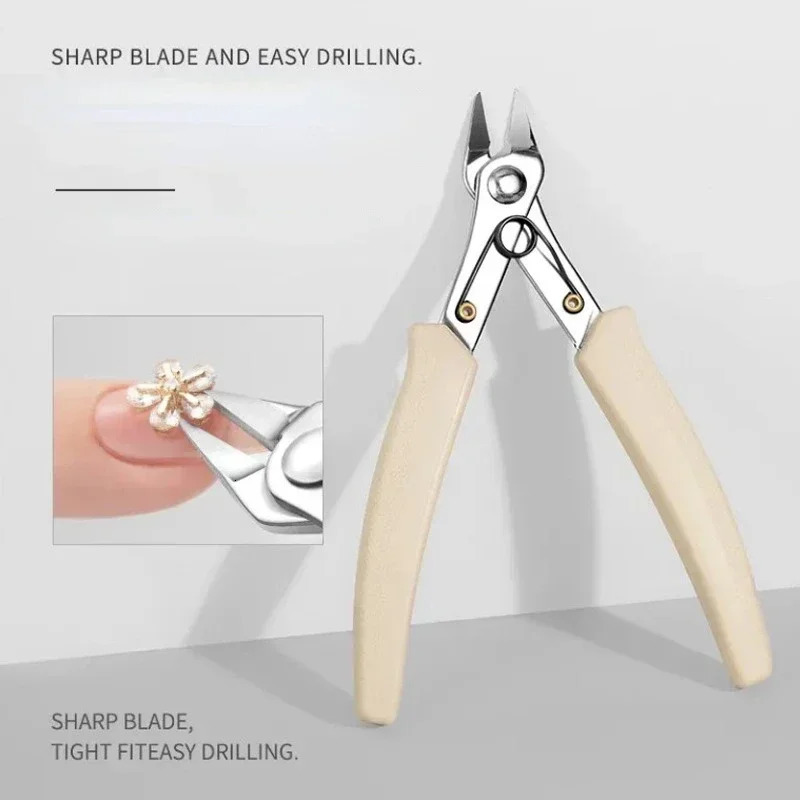 Manual nail clippers for removing rhinestone gemstones 170 soft wire cutting nails unloading pliers chain cutting nails art tool 240705