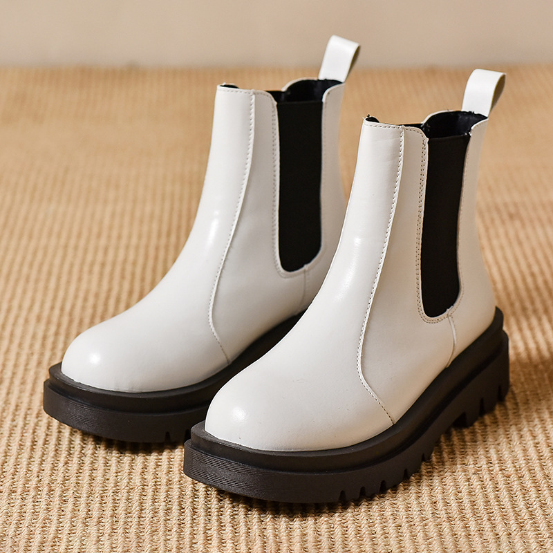 Women's Martin Boots Minimalist Style Fashionable Breathable Comfortable Triple White fashion