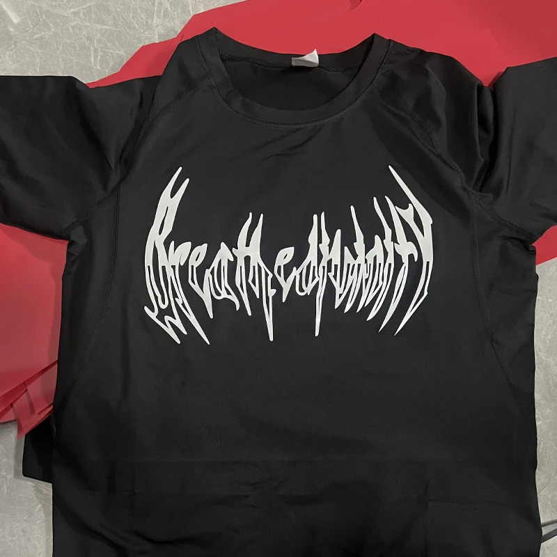 Compression Long-Sleeved Shirt Sun Protection Base Layer Mens Fiess T-Shirt Quick-Drying Sports Short-Sleeved Top Sportswear 240704