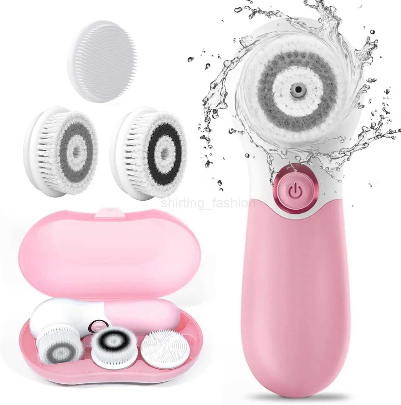 Face Brush Electric Face Cleansing Brush Skin Cleansing Face Scrubber with 3 Brush Heads TOUCHBeauty Spin Brush for Deep CleansiCL240708