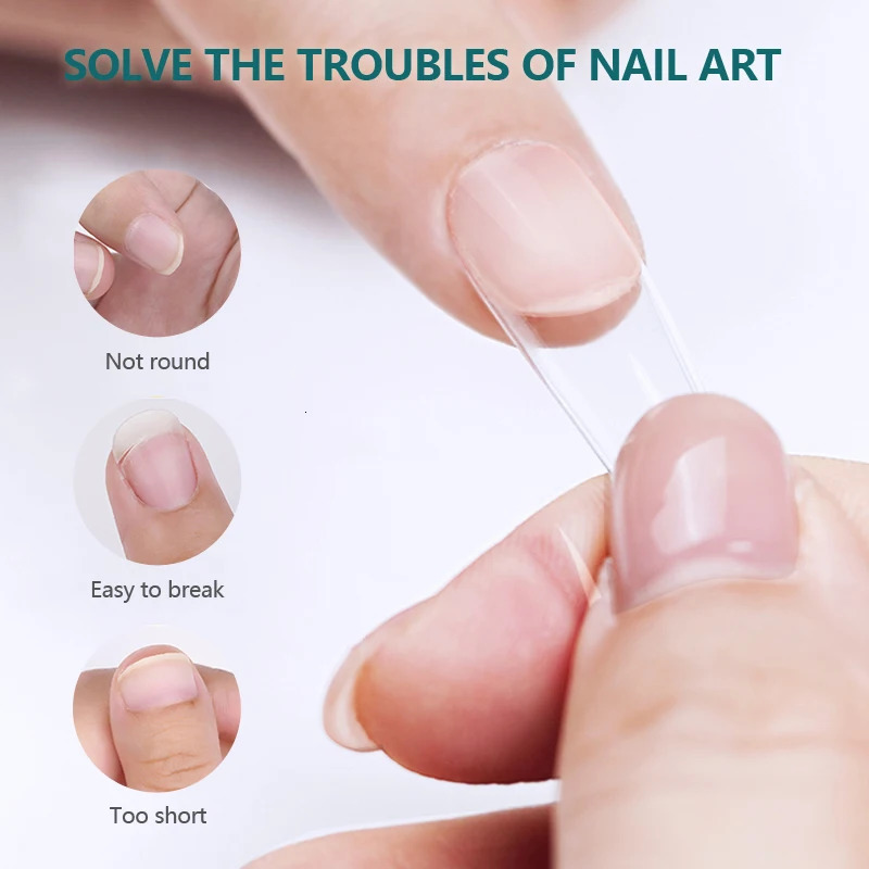 Nail polish transparent false acrylic nail tip press no trace and ultra-thin false nail accessories 120 pieces 240705