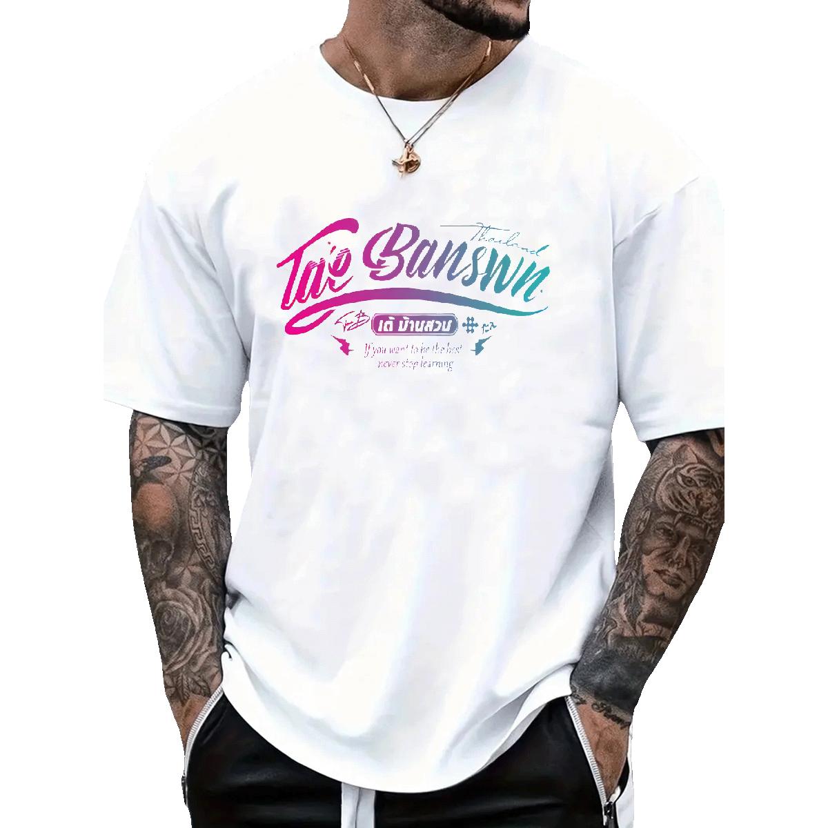 Cool T-Shirts Hip Hop Street Short Sleeve Cotton O-Neck Men Tshirts Designer Fashion Cartoon Printing S-3XL Tops Tees