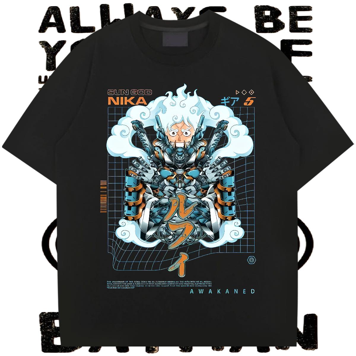 Loose Mens Tshirts 180g Cotton Sport Mens T Shirts Cartoon Printing S-3XL Fashion Designer Tops