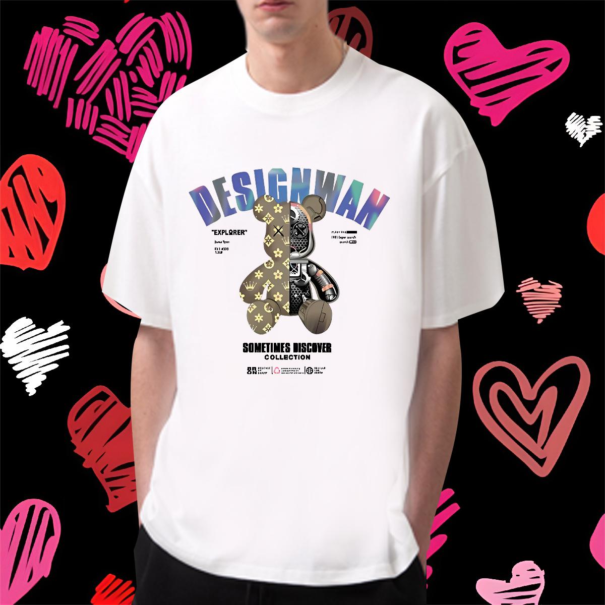 Customized Man T Shirts Custom Printed Men Tees Casual Cotton Breathable Soft Loose Polos