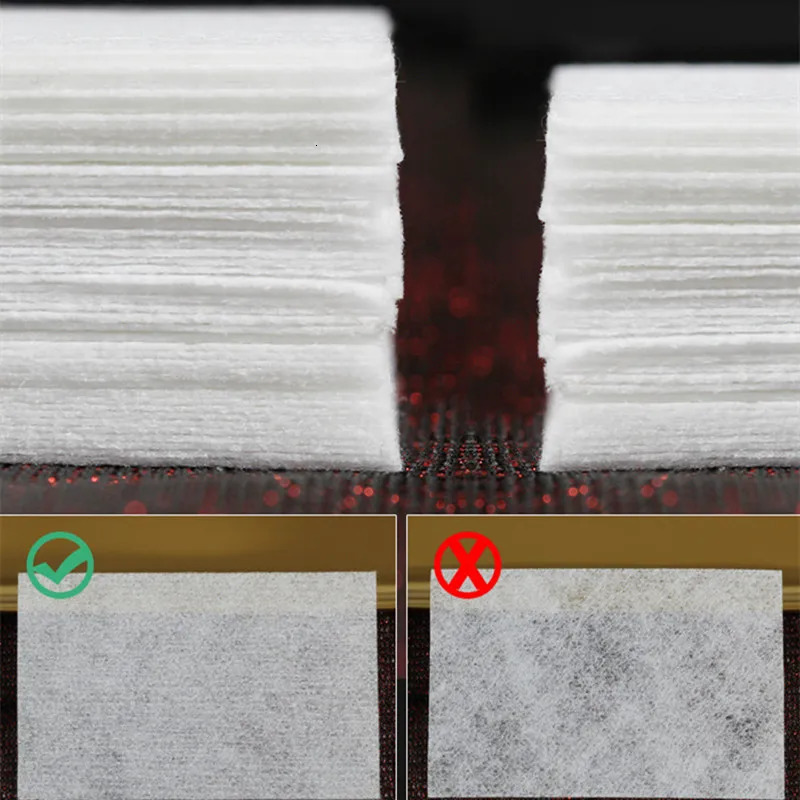 nail towel 100% cotton pad lint free gel nail polish removing cotton pad handle wet towel nail art cleaning tool 240705