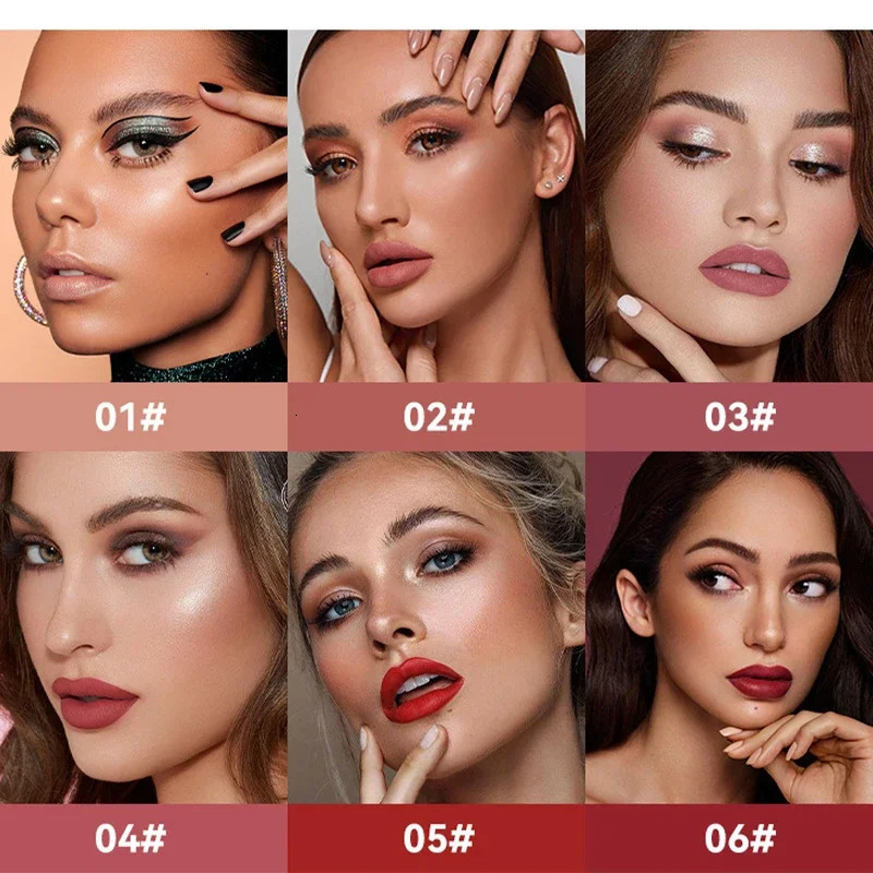 matte ink liquid lipstick stickless cup durable velvet nude lip color waterproof lip color waterproof Korean makeup 240705