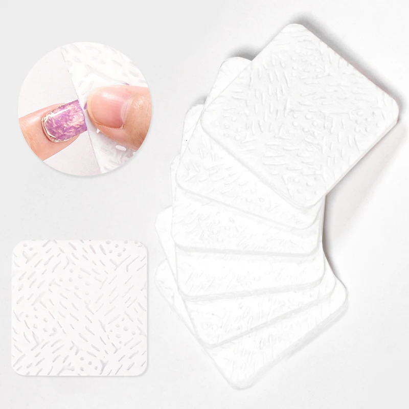 50/100/600Pcs white unlined wet towel cotton cleaning paper pad nail gel polishing removing wet towel nail art cleaning hand tool 240705