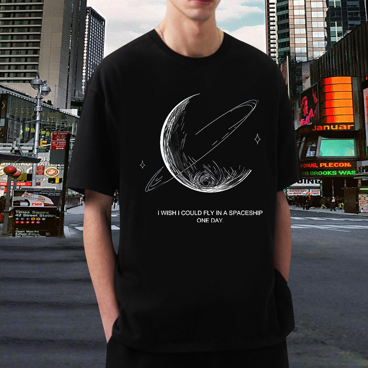 Classic Men T Shirts Plus Size Cartoon Men Tops Tees Beach Crew Neck Cotton Breathable Comfortable Polos