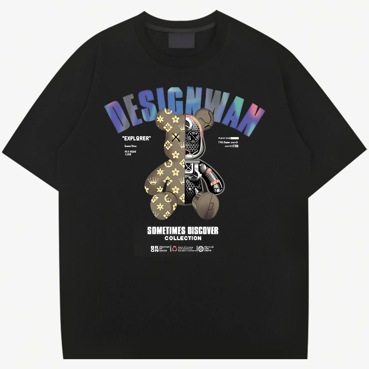 Fashion T Shirt For Man Black Oversized Outdoor Couples T Shirts Breathable Short Sleeve Classic