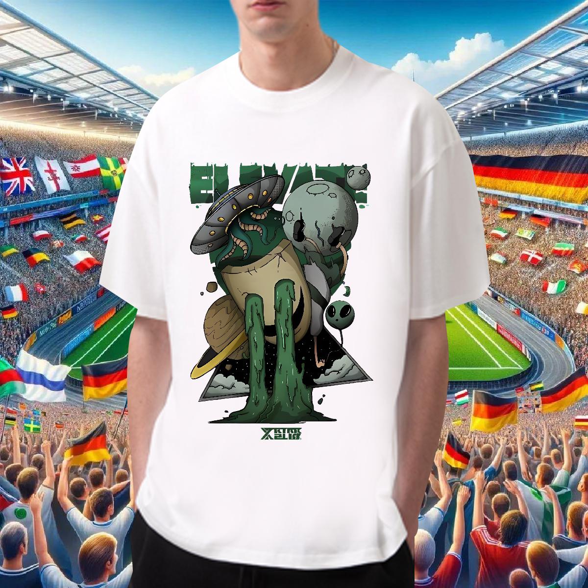 Customized T shirt Oversized Tshirt for Man Woman Hip Hop Street Short Sleeve Cotton O-Neck Loose Tees Shirts