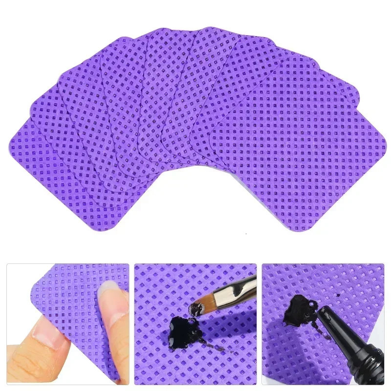 100-300 unlined nail wipes nail polish removal pad adsorption soft nail cleaning wet towel cotton bed sheet removal process tool 240705