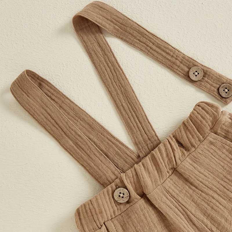 Clothing Sets 0-4Y Toddler Boys Autumn Outfits Long Sleeve Lapel Shirts with Bow Tie + Solid Color Shorts Overall Sets Kids Gentleman Clothes R240708