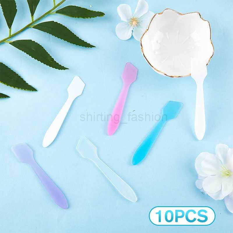 10 Pcs Mini Cosmetic Spatulas Scoop Face Cream Makeup Mask Mixed Spoon Beauty DIY Tools Eye Facial Makeup Applicator SticksCL240708