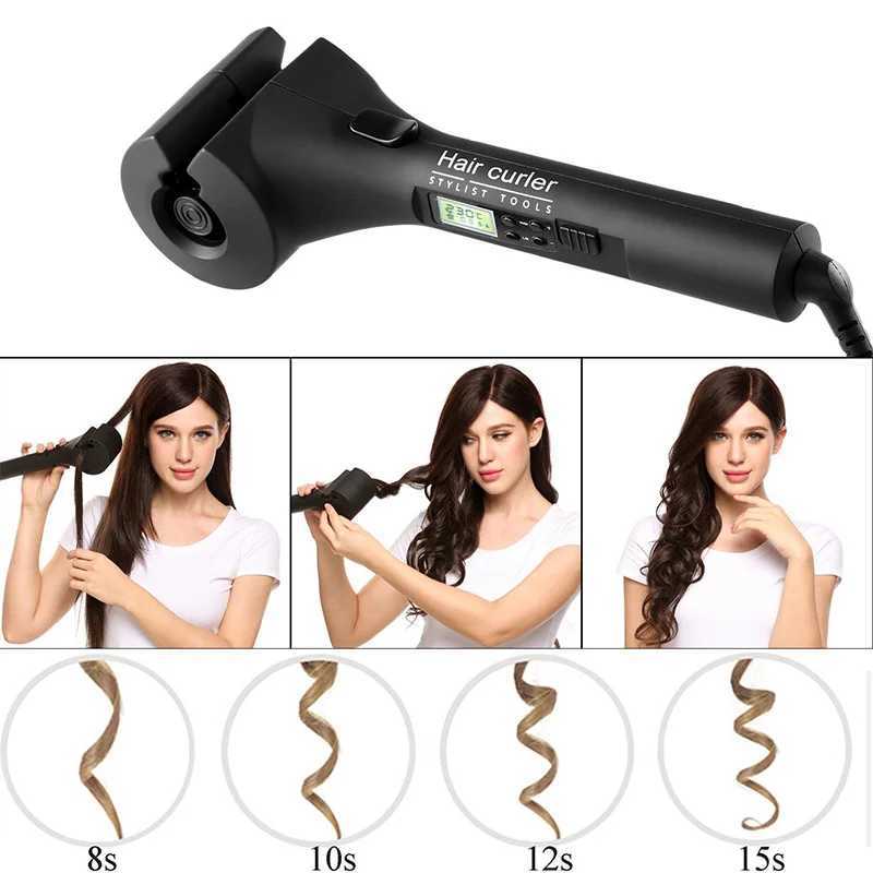 New Arrival Automatic Curler LCD Screen Magic Curler Iron Portable Travel Ceramic Heat Heating Anti Burn Curling Styling Tool Z250425