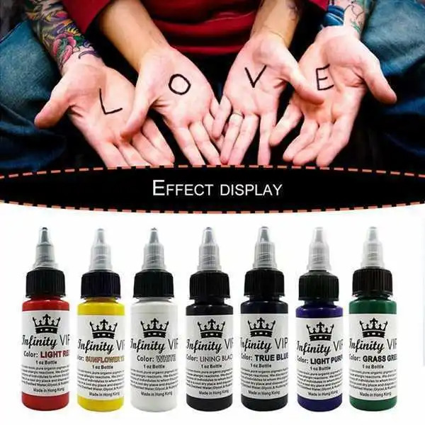 30ML/bottle professional tattoo pigment ink safety semi anent makeup tattoo pigment body beauty products 240705