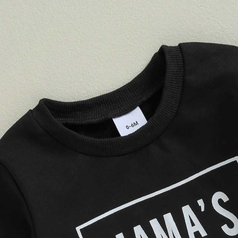 Clothing Sets Baby Boys Autumn Pants Sets Long Sleeve Letter Print Pullover Sweatshirts and Sweatpants Toddler Clothes 2024 New R240708