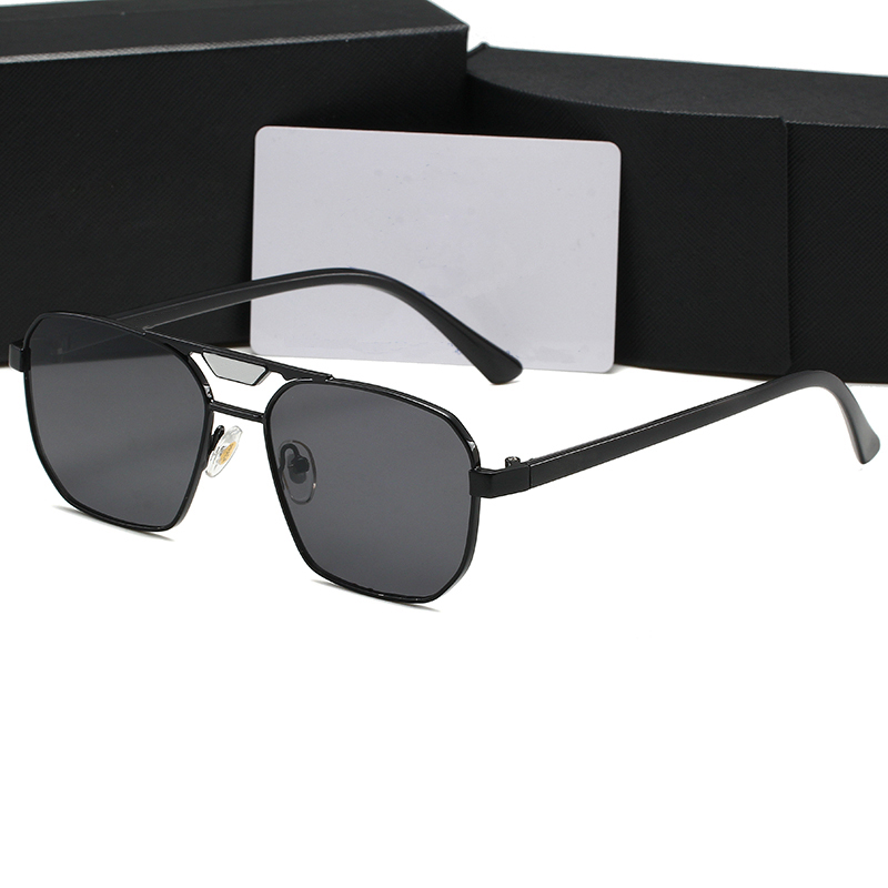 Top luxury Sunglasses Polarizing lens designer womens Mens Goggle senior Eyewear For Women eyeglasses frame Vintage Metal Sun Glasses With Box