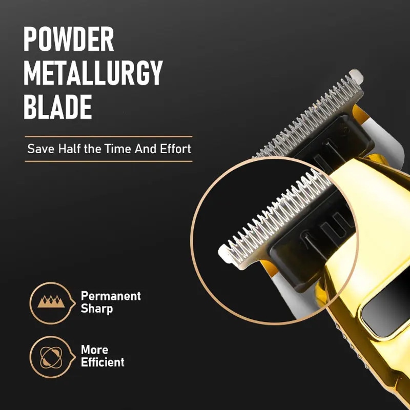 T9 USB Hair Clipper Professional Cordless Electric Hair Trimmer Barber Shaver Trimmer Beard 0mm Men Hair Cutting Machine for Men 240701