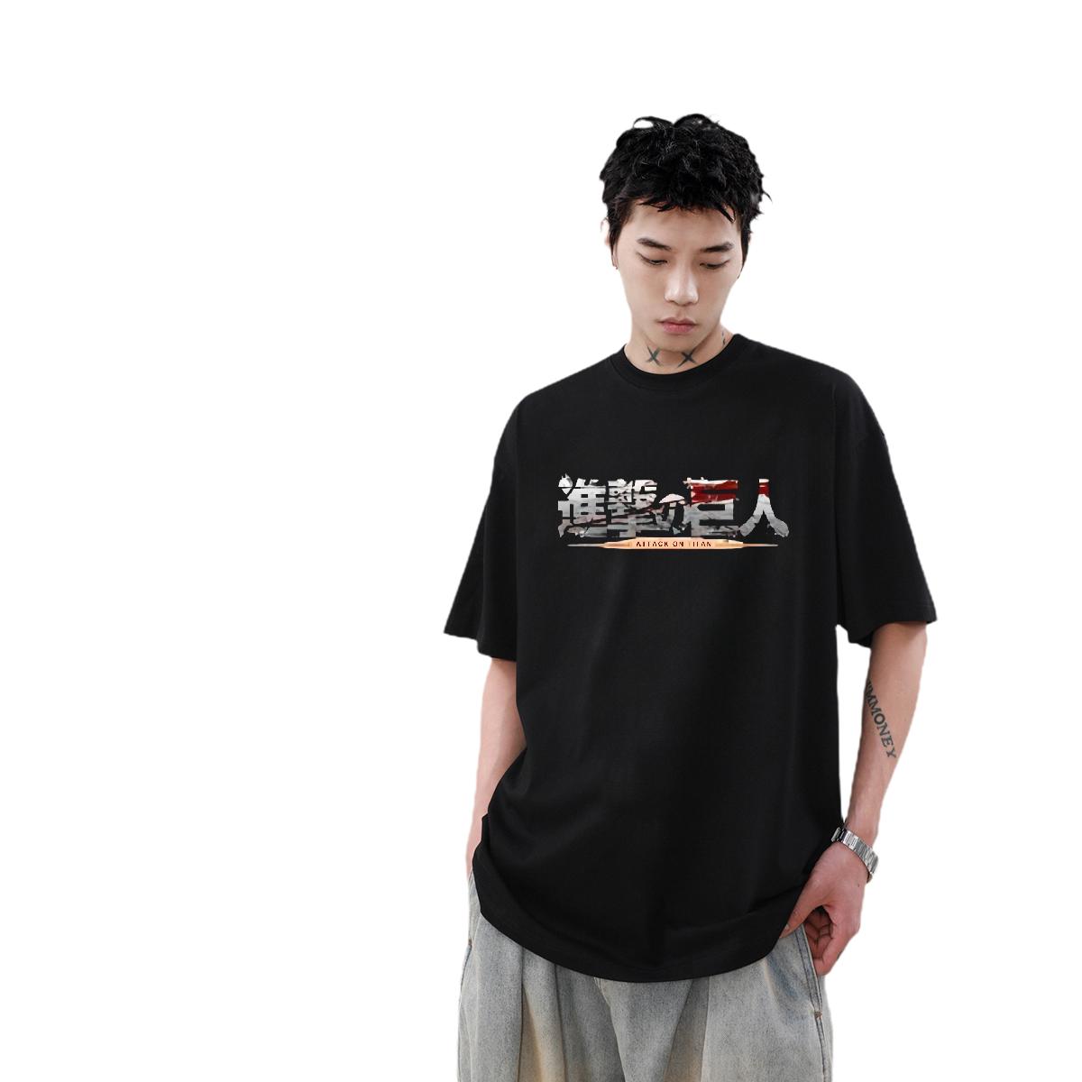 Classic T-Shirts Summer Casual Round Neck Short Sleeve Men Clothes T-Shirt Fashion Black Oversized Tees Shirts