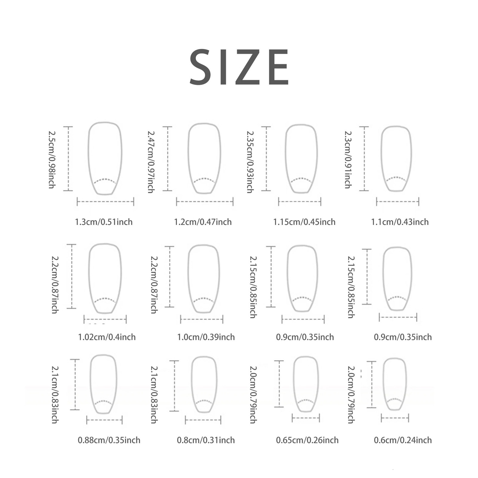 24 pieces of French minimalist moon nails with 1 jelly and 1 nail file 240705