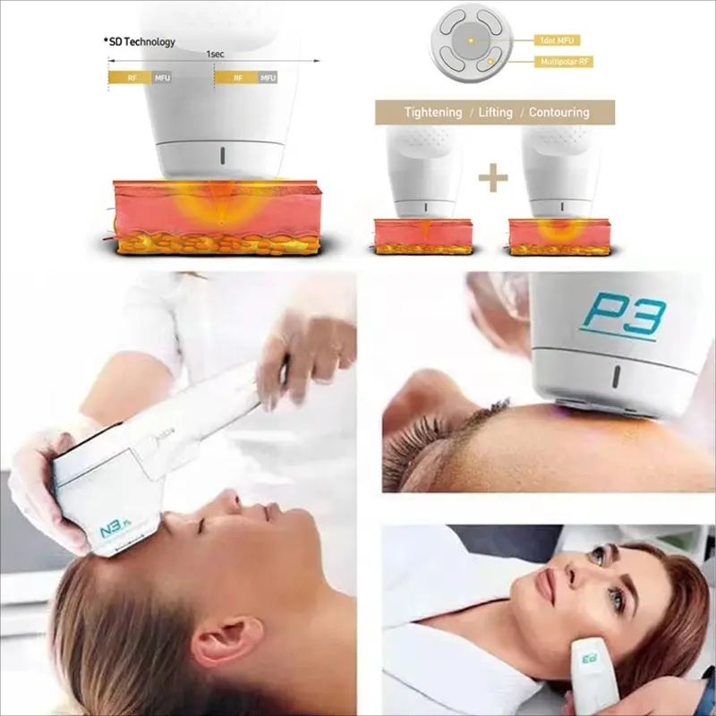 Professional 4 In 1 Skin Care 10 Cartridges Hi-Fu Double Chin Removal Anti-aging Skin Tightening Beauty Machine Suitable for All Kinds Skin Use