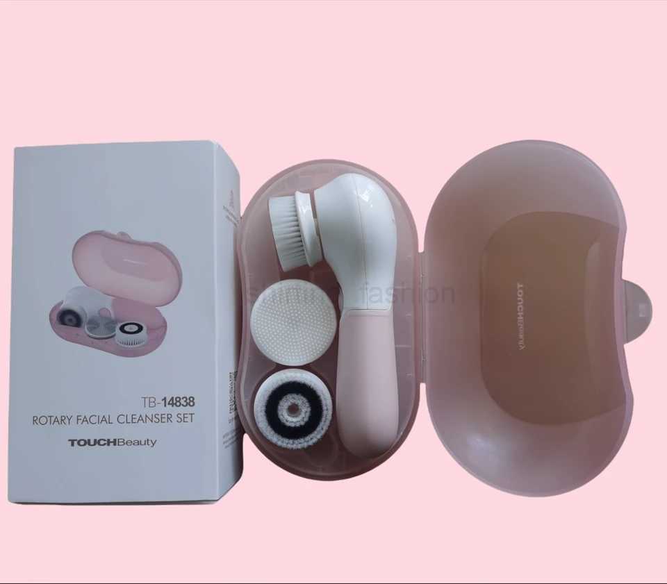 Face Brush Electric Face Cleansing Brush Skin Cleansing Face Scrubber with 3 Brush Heads TOUCHBeauty Spin Brush for Deep CleansiCL240708