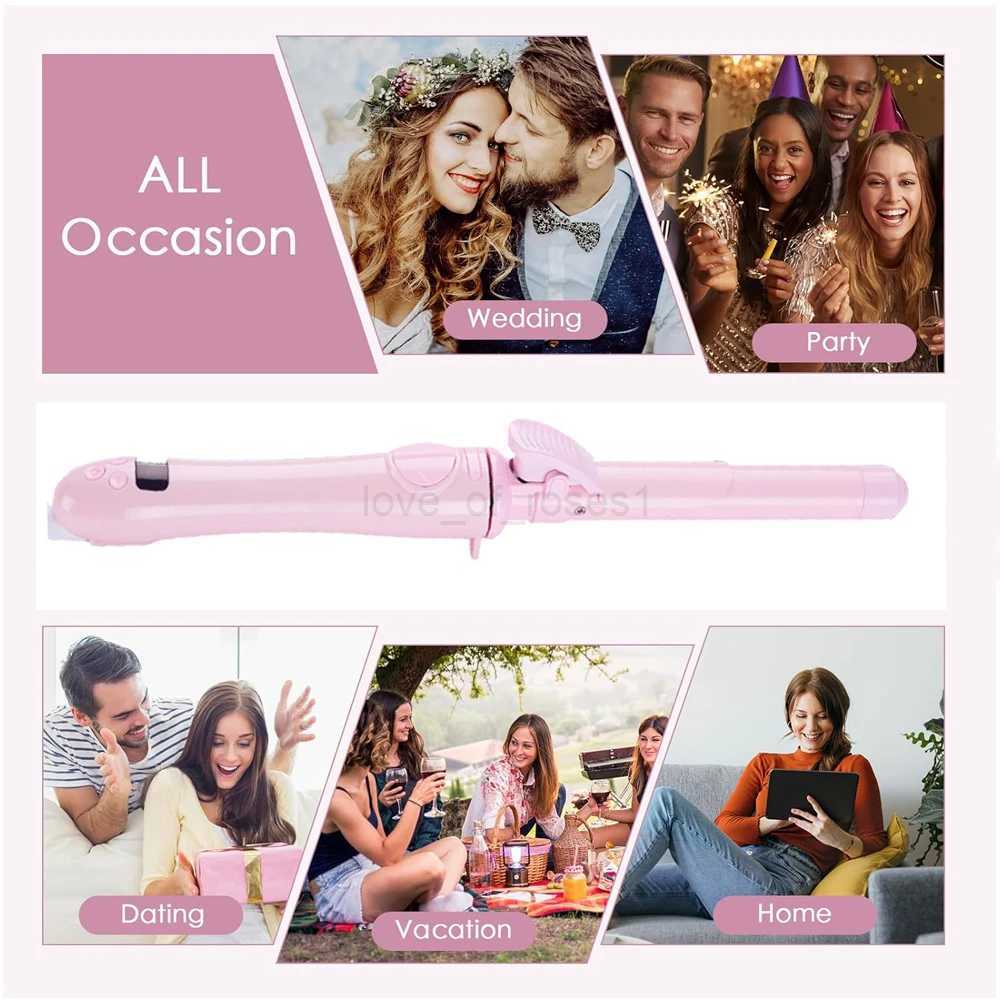 2024 Best Fully Automatic Rotating Curling Irons 25/28/32mm Curling Rod Hair Roller Curls Wand Waver Professional Styling ToolsM240709