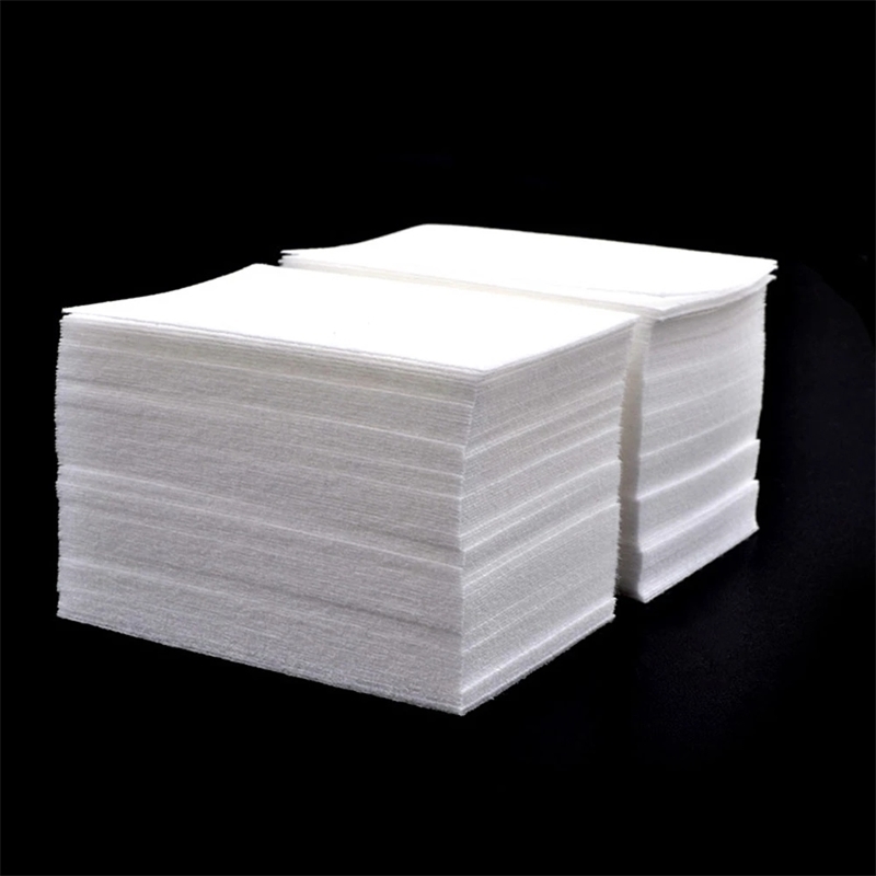 Nail cotton polishing removing wet towel gel cleaning ergonomic napkin non-woven cloth cleaning UV gel polishing paper pad towel nail tool #v 240705