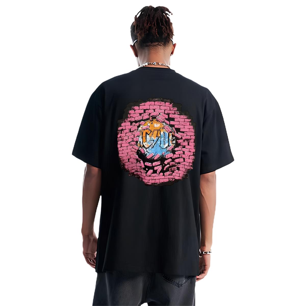 Classic Casual T shirt Plus Size Custom Men Tshirts Street wear Hip Hop 180g Cotton Popular Tees