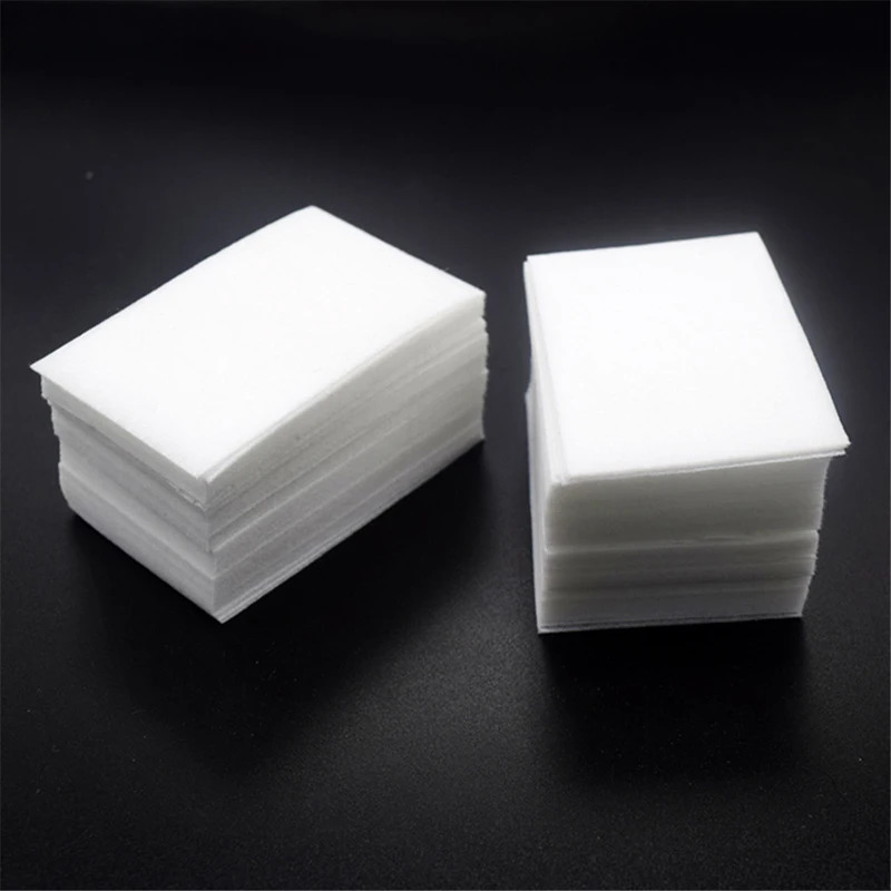 400Pcs nail wool polishing removing gel cleaning ergonomics napkin non-woven cloth cleaning paper pad varnish tool 240705