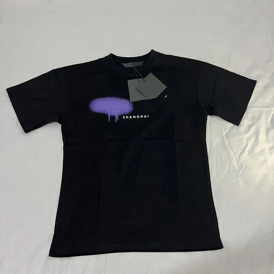 Summer Designer mens womens T Shirt Chest Letter Laminated Print Short Sleeve Luxury High Street Loose Oversize Casual T-shirt 100% Pure Cotton Tops for Men and Women