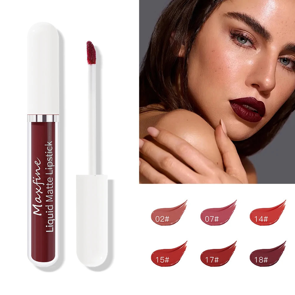 Matte liquid lipstick waterproof sexy velvet lipstick gloss lasting lipstick 240705