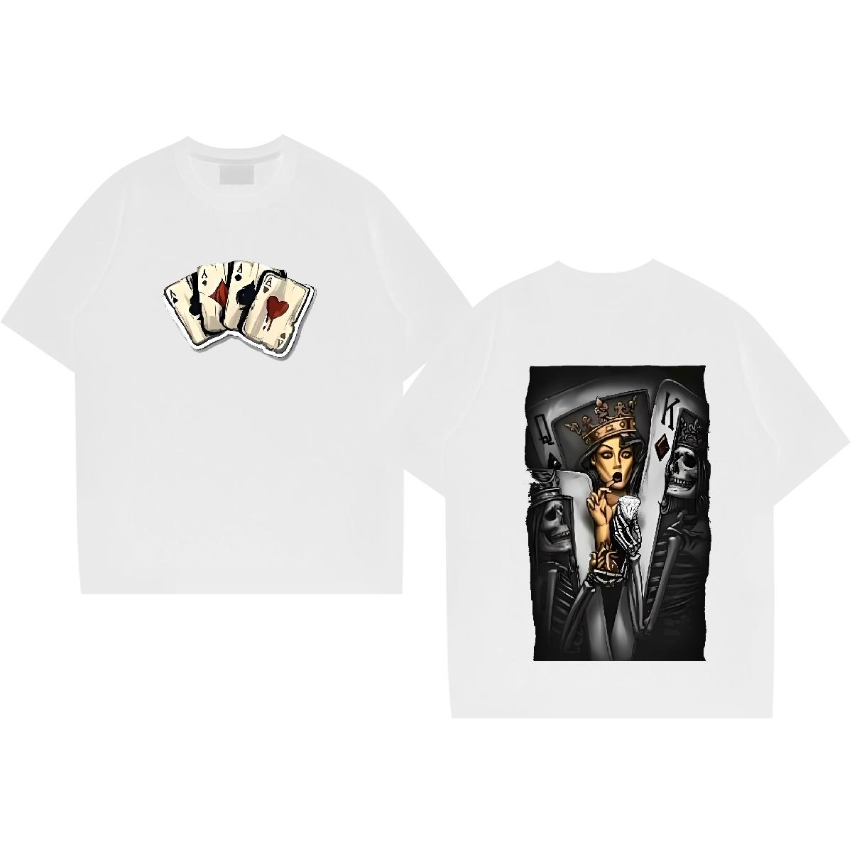 Comfy Men's T-shirts for Home and Outdoor - 180g Cotton Men's Tees, Customizable DIY Anime Apparel