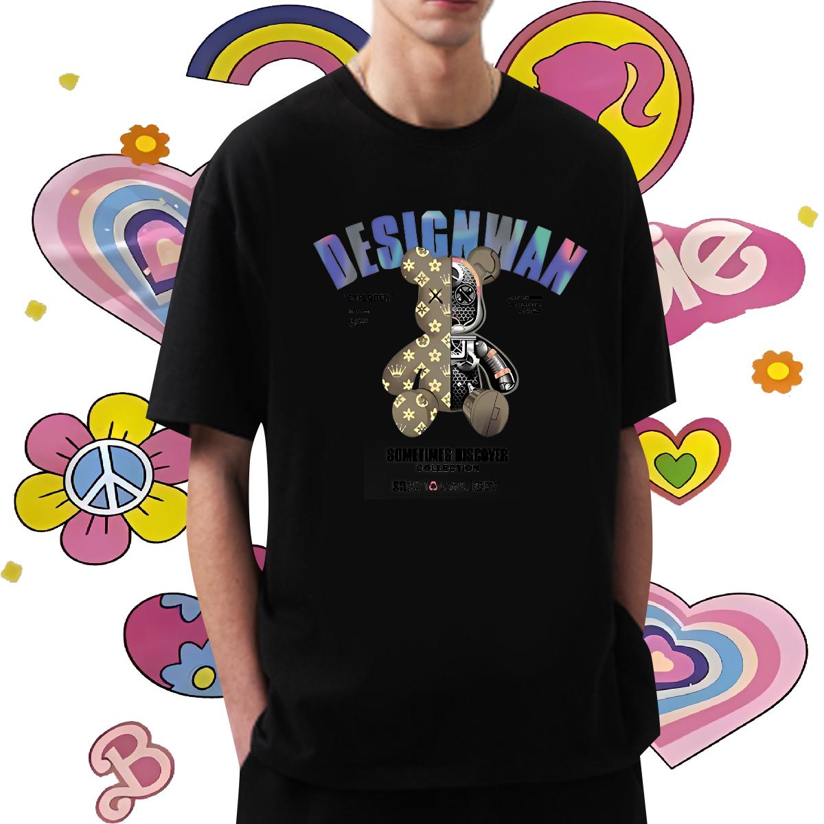 Wholesale Men Tops Tees Breathable Crew Neck Street Casual Man T Shirts Plus Size Custom Factory Direct Tee Shirt