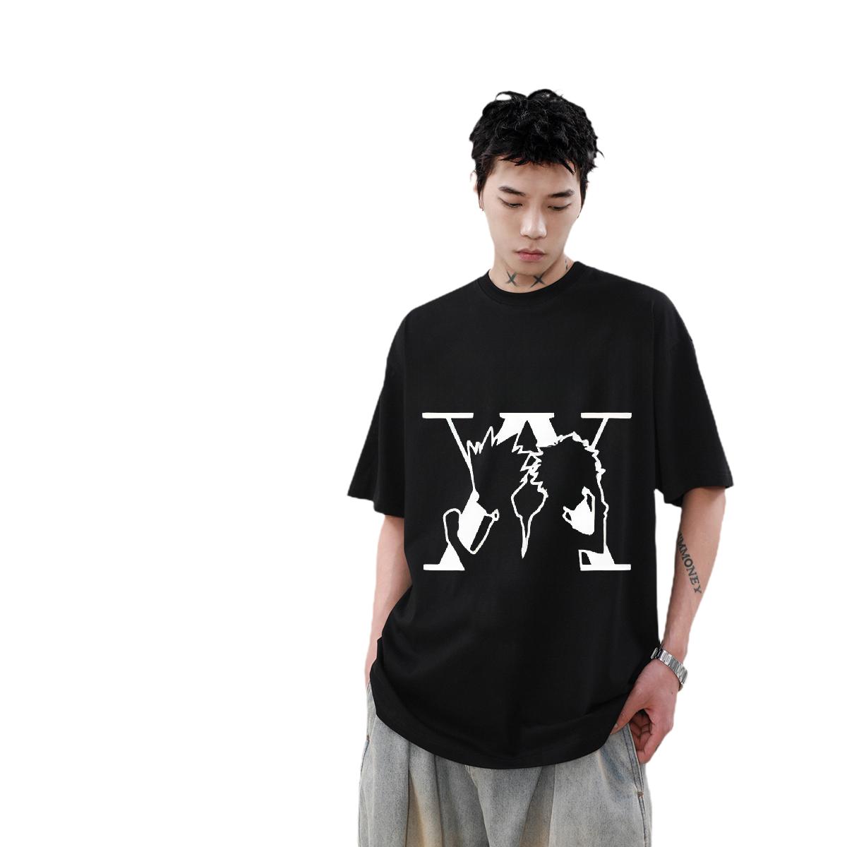 Loose T-Shirts for Men Street Wear Cotton Breathable Soft Men Tees New Designer Custom Print Plus Size Polos