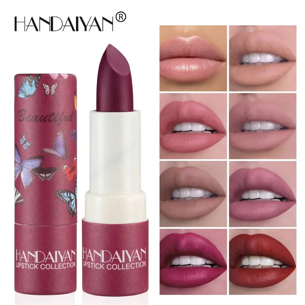 8-color velvet matte lipstick waterproof durable fadeless sexy red lip nude lipstick cosmetics 240705