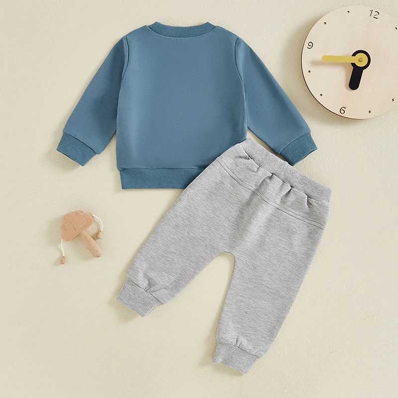 Clothing Sets Baby Boy Fall Outfits Letter Print Long Sleeve Sweatshirts and Pants Sets Toddler Tracksuits Kids Clothes 2024 Casual R240708