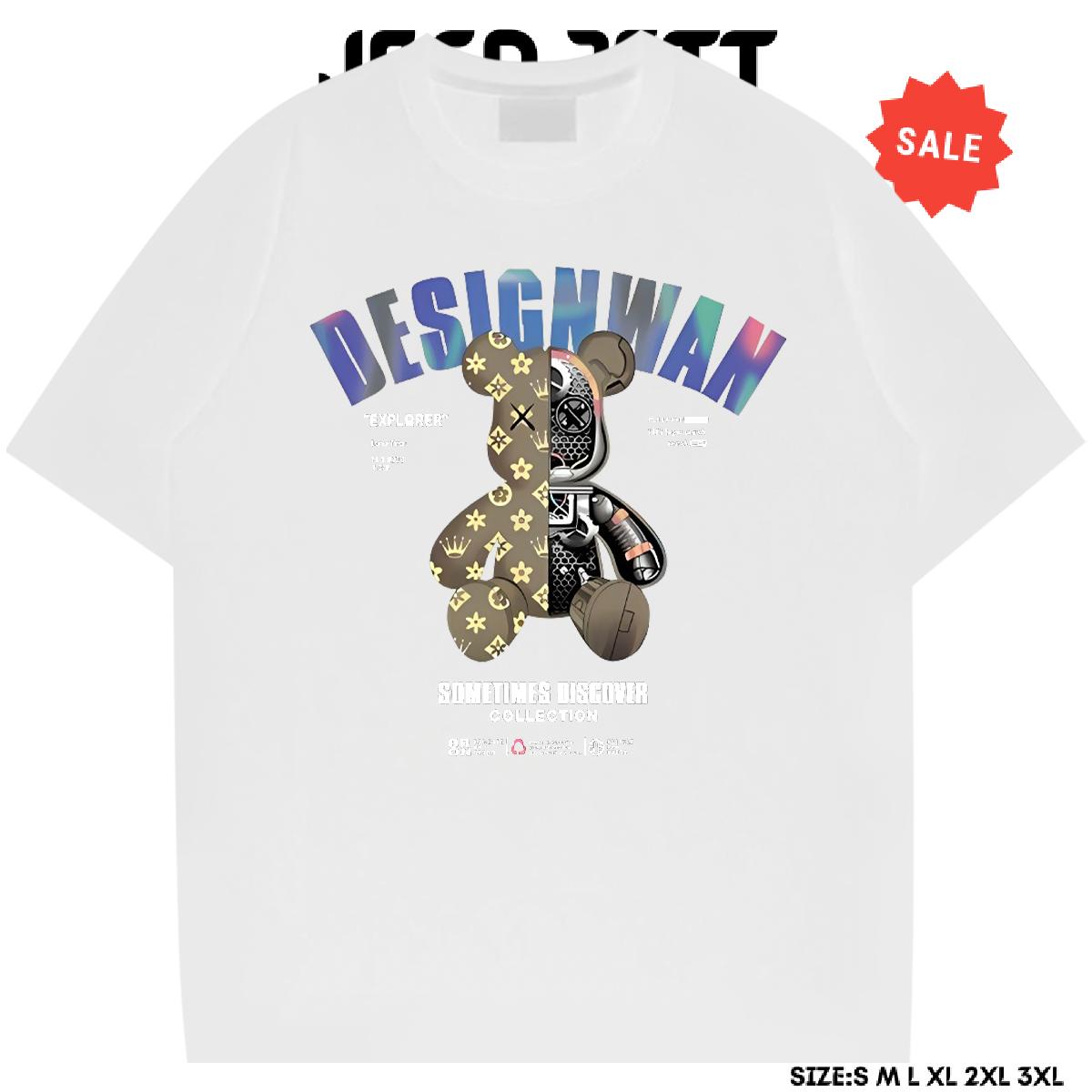 Classic T Shirt For Man Hip Hop Street Breathable Crew Neck Cotton Tshirt for Man Woman DIY Custom Printed Wear