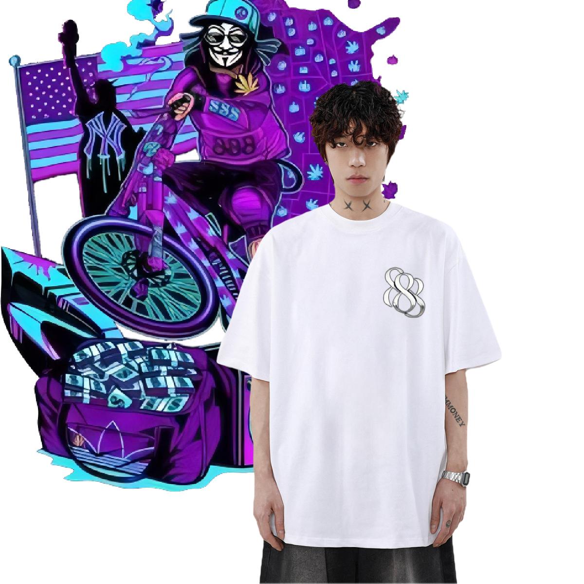 Cool Design T Shirt For Man Casual Daily Wear Short sleeve Cotton Soft Men Clothes T-Shirt Classic Casual Custom Cartoon Top Tees