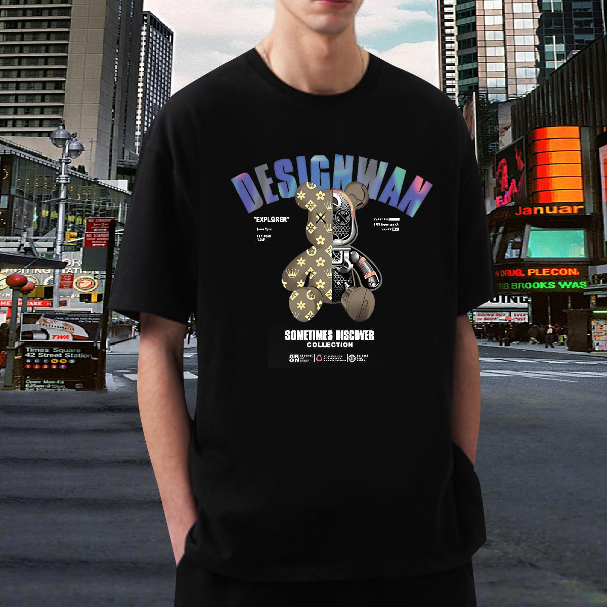 Cool Design T-Shirts Casual Daily Wear Breathable Crew Neck Mens Tshirts Wholesale Graphic Tees